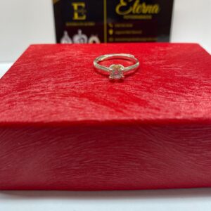 Anillo de plata 925 solitario grande